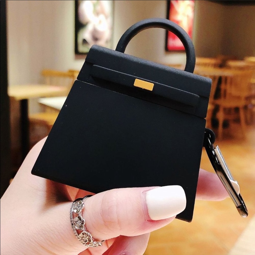 Gorgeous Luxury AirPod black purse case cover...